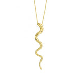 Kette mit Schlangenanhänger aus 925er Sterlingsilber – Gold