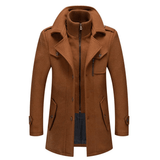 Maximilian | Eleganter Wintermantel für Herren – Braun