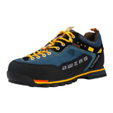 Herren Wander Schuhe | Mit Schnürsenkeln – Blau  / Gelb