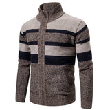 Gestreiftes Herren-Pullover  - CLOVIS – Kamel