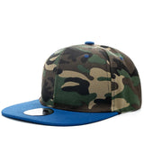 Rafał – Klassische Kappe – Blau Camouflage