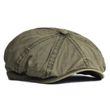 Beeckhoven™ | Retro Cotton Cap – Olivgrün