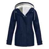 Stylische Regenjacke für Damen | Warme – Blau