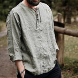 Kristoffer - Sommerliches Brise-Hemd – Bluse - Grau