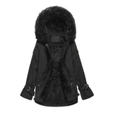 Damenjacke: stylische winterjacke 2024 für komfort und wärme – Schwarz