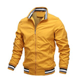 Herren Übergangsjacke Bomberstil | Lässiger Look – Gelb