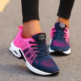 Gianna - Sneakers mit Profilsohle – Blau/Rosa