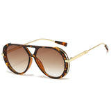 Liva | Stilvolle Sonnenbrille mit UV-Schutz – Verlauf / Braun