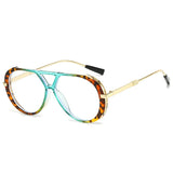 Liva | Stilvolle Sonnenbrille mit UV-Schutz – Grün Schildpatt / Transparent