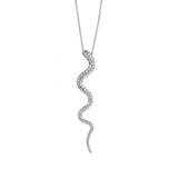 Kette mit Schlangenanhänger aus 925er Sterlingsilber – Silber