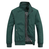 Malaj – Elegante Harrington-Bomberjacke – Grün