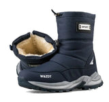 Camille – trendige damen-schneestiefel – Blau