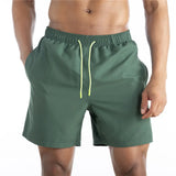 Isaac | Herren Schwimmshorts – Dunkelgrün