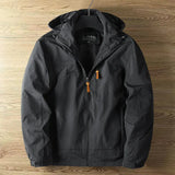 Herren outdoorjacke wasserdicht atmungsaktiv – Schwarz