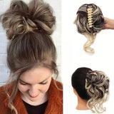 GlamCurls – Voluminöse lockige Haarhaube – Goldbraun und blond gebleicht