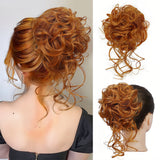 GlamCurls – Voluminöse lockige Haarhaube – Klares Rot