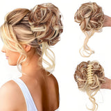 GlamCurls – Voluminöse lockige Haarhaube – Erdbeer-Honigblond