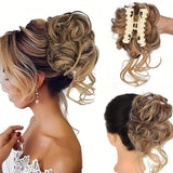 GlamCurls – Voluminöse lockige Haarhaube – Blond und Dunkelbraun