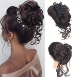 GlamCurls – Voluminöse lockige Haarhaube – Dunkelbraun