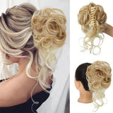 GlamCurls – Voluminöse lockige Haarhaube – Platinblond