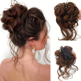 GlamCurls – Voluminöse lockige Haarhaube – Aschbraun