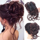 GlamCurls – Voluminöse lockige Haarhaube – Braun