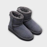 Milena – Gefütterte Winter-Boots mit Knöchelhöhe – Grau