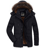 Callum - Winterjacke Herren Mit Kapuze & Fell – Schwarz