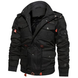 Winterjacke Herren Outdoor Warm | Pufferjacke Vielseitig – Schwarz