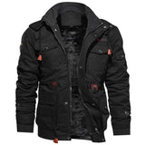Herren Winterjacke | Utility Design Mit Warmem Innenfutter – Schwarz