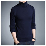 Herren-Rollkragenpullover - KORELIN – Marineblau