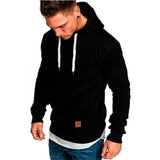 Lässiger herren-kapuzenpullover - david – Schwarz