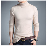 Herren-Rollkragenpullover - KORELIN – Beige