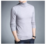 Herren-Rollkragenpullover - KORELIN – Grau