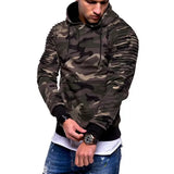 Pullover in trendiger tarnfarbe für stilvolle männer – Armeegrün