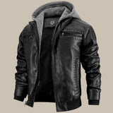 Herrenjacke mit glatter Oberfläche | Gerade Form – Schwarz