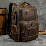 SummitCarry – Vintage Reiserucksack Aus Rindsleder – Braun