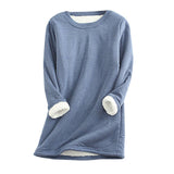 Nessa - damen-fleece-trui – Blau