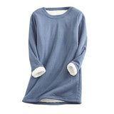 Sigrid – damen-fleecepullover – Blau