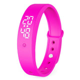 VibeFit V9 – Elegante wasserdichte Smartwatch mit geräuschlosen Alarmen – Rosa