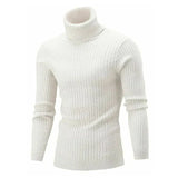 Klaus – warmer rollkragenpullover für männer – Weiß