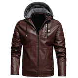 HERITAGE RACER - LEDERJACKE – Weinrot