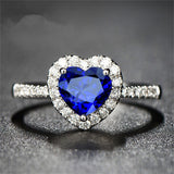 Hart Zirkonia Ring – Blau
