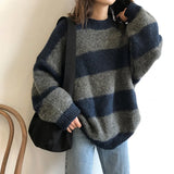 CAROLE - Französischer Winterpullover in zwei Farbstellungen – Blau