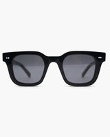 Caleb | Quadratische Sonnenbrille im Vintage-Stil für Männer – Schwarz