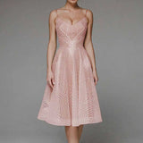 Cibrá - Elegantes ärmelloses Kleid Verführerisch – Rosa