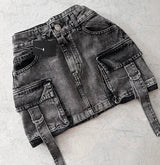 Stilreicher Damen Jeansrock - Celeste – Schwarz