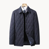 Herren-Steppjacke mit gleichmäßiger Steppung | neutrale Ausführung – Blau