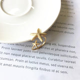 Verstellbarer Seestern-Ring in Silber und Gold – Gold