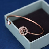 Baum des Lebens Verstellbares Armband – Rose Gold